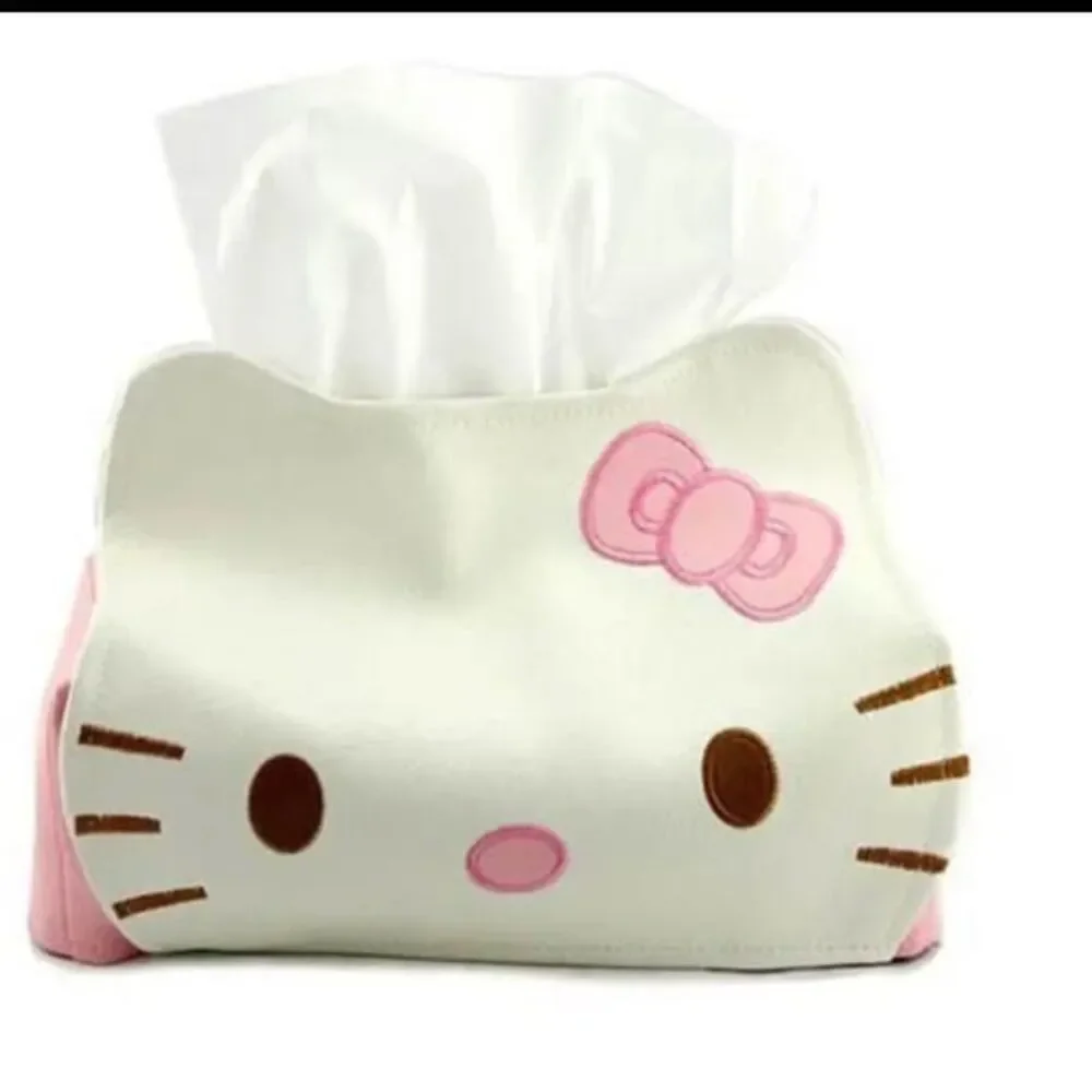 Cute Hello Kitty Tissue Cover Napkin Paper Box Case Holder Car Bedroom Decor
